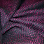 Tissu chevron fuchsia / noir