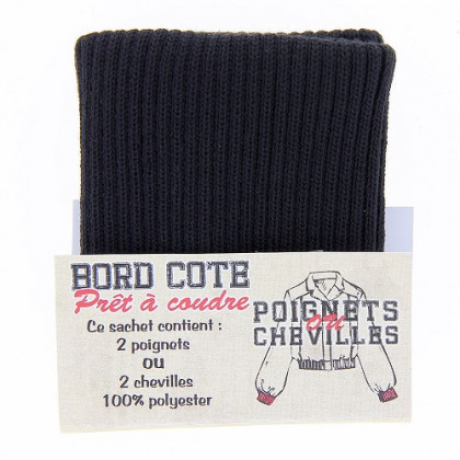 Bord côte poignet cheville polyester x2